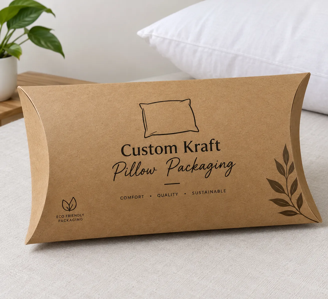 Custom Kraft Pillow Packaging Boxes for Better Unboxing
